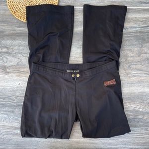Guess Jeans Authentic Black Casual Wide Leg Casual Pants Medium Women Vintage